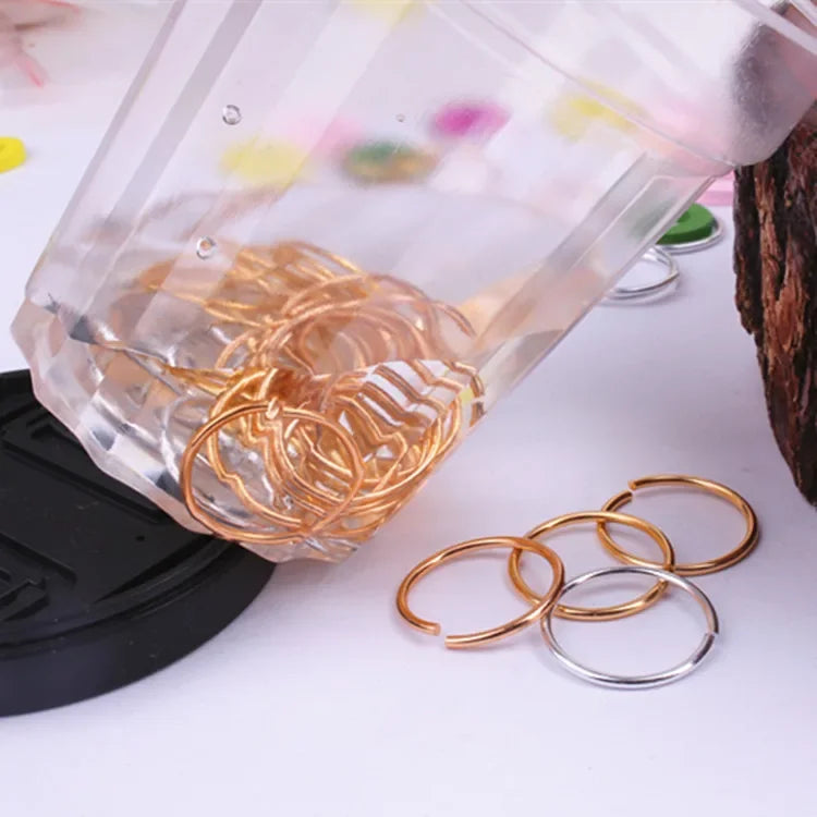 Metal Hair Rings Braid Dreadlock Hoop Clips 50–200pcs Bulk Hair Braid Rings PLUSH