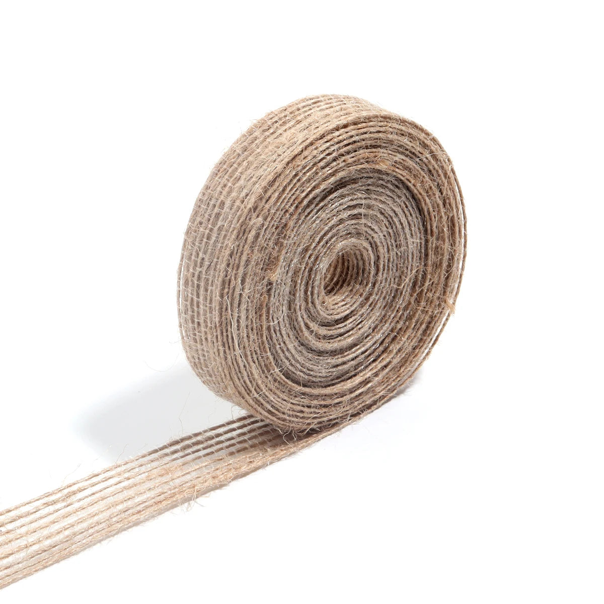 Natural Jute Burlap Hessian Ribbon 1–10m | Wedding & Gifts Burlap Craft Ribbon PLUSH 1cm 10m