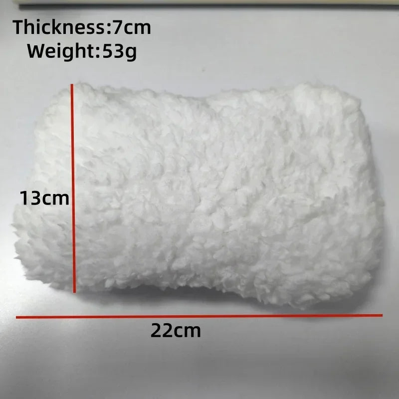 Fluffy Newborn Posing Pillow – Curly Soft Photo Prop Cushion Newborn Photography Prop PLUSH WHITE Other