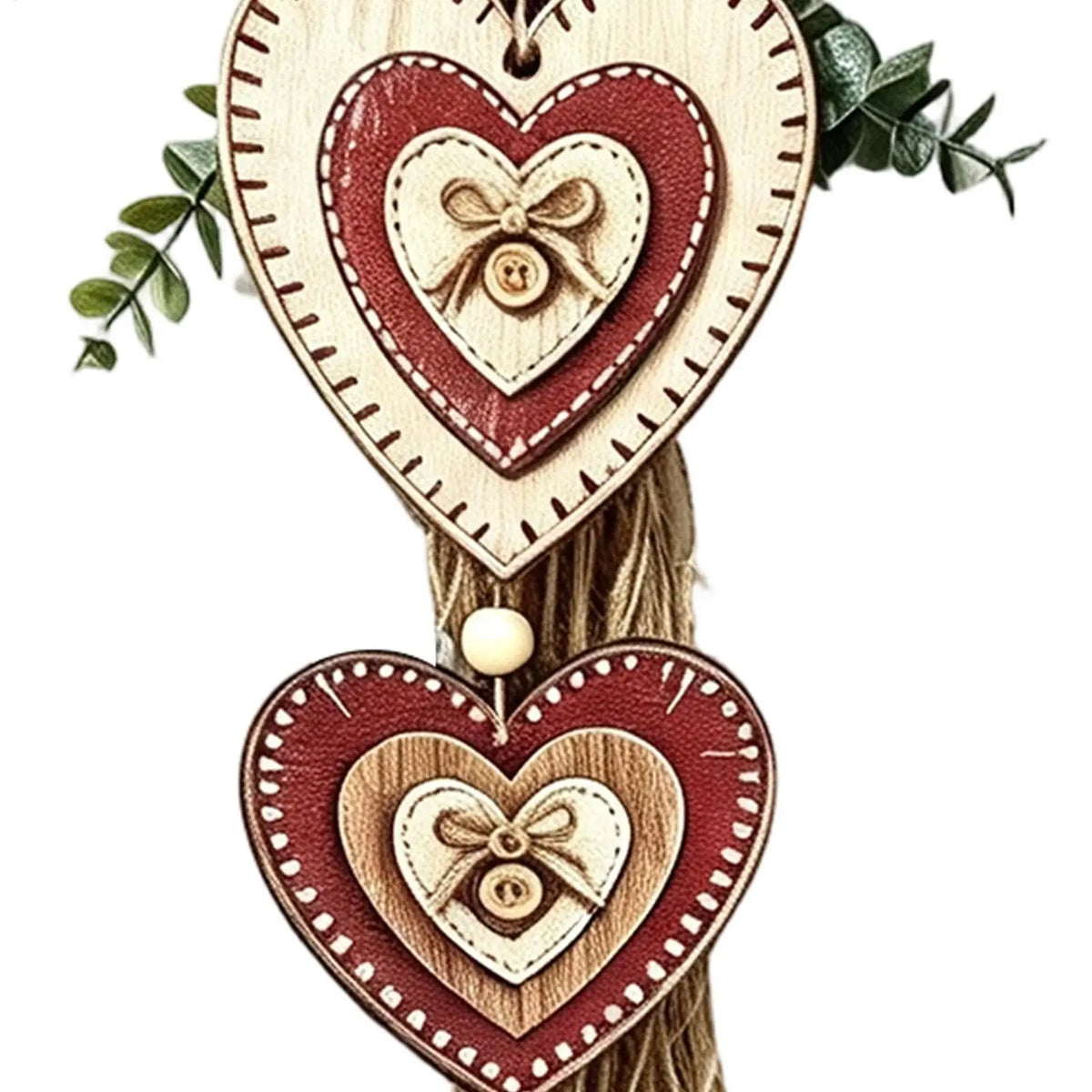 Rustic Wooden Heart Wall Decor – Farmhouse Home Ornament Wall Decor Ornament PLUSH
