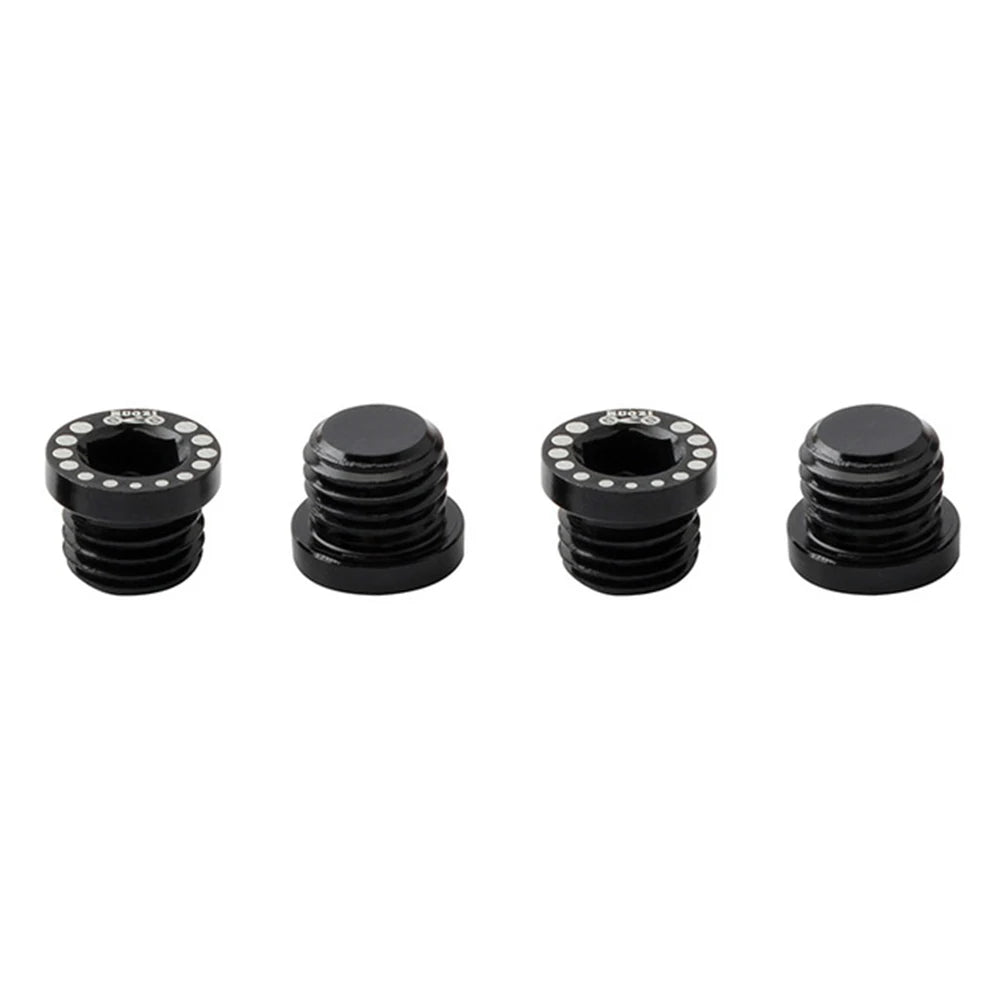 M10×1.25 Aluminum V Brake Post Plug Screws – 4pcs Bike Bicycle Brake Parts PLUSH black