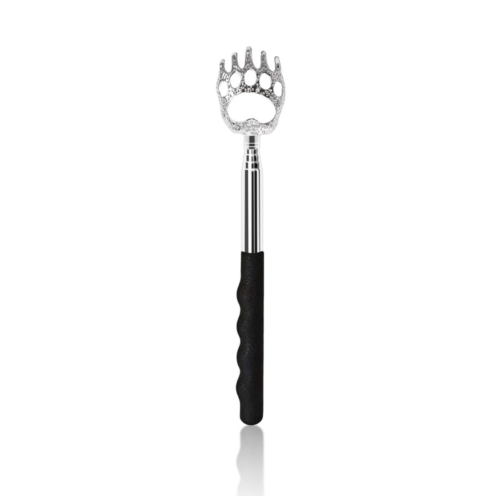 Telescopic Back Scratcher – Extendable Metal Claw Massager Back Scratcher Tool PLUSH Bear Claw