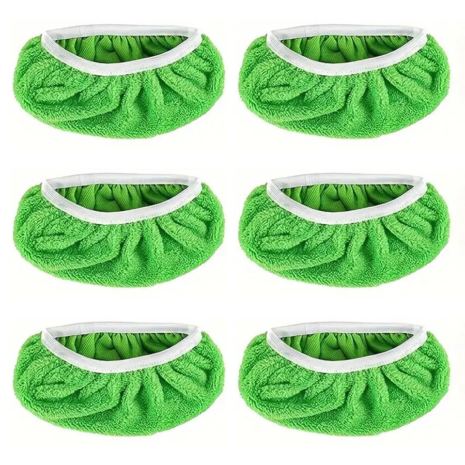 Microfiber Flat Mop Refill Pads – Wet & Dry Floor Cleaning Mop Refill Pads PLUSH 6PCS