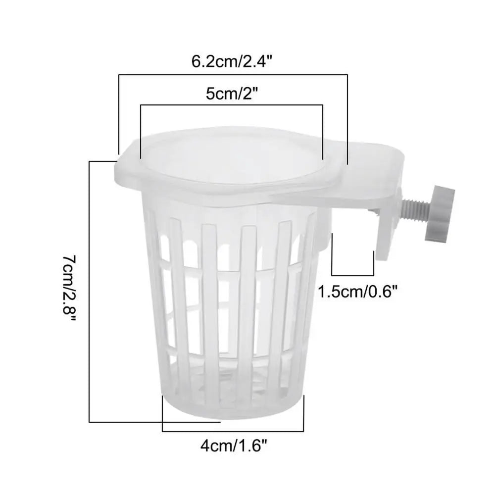 2-Pack Aquarium Plant Basket Holder | Fish Tank Hanging Cups Aquarium Plant Holder PLUSH 2Pcs