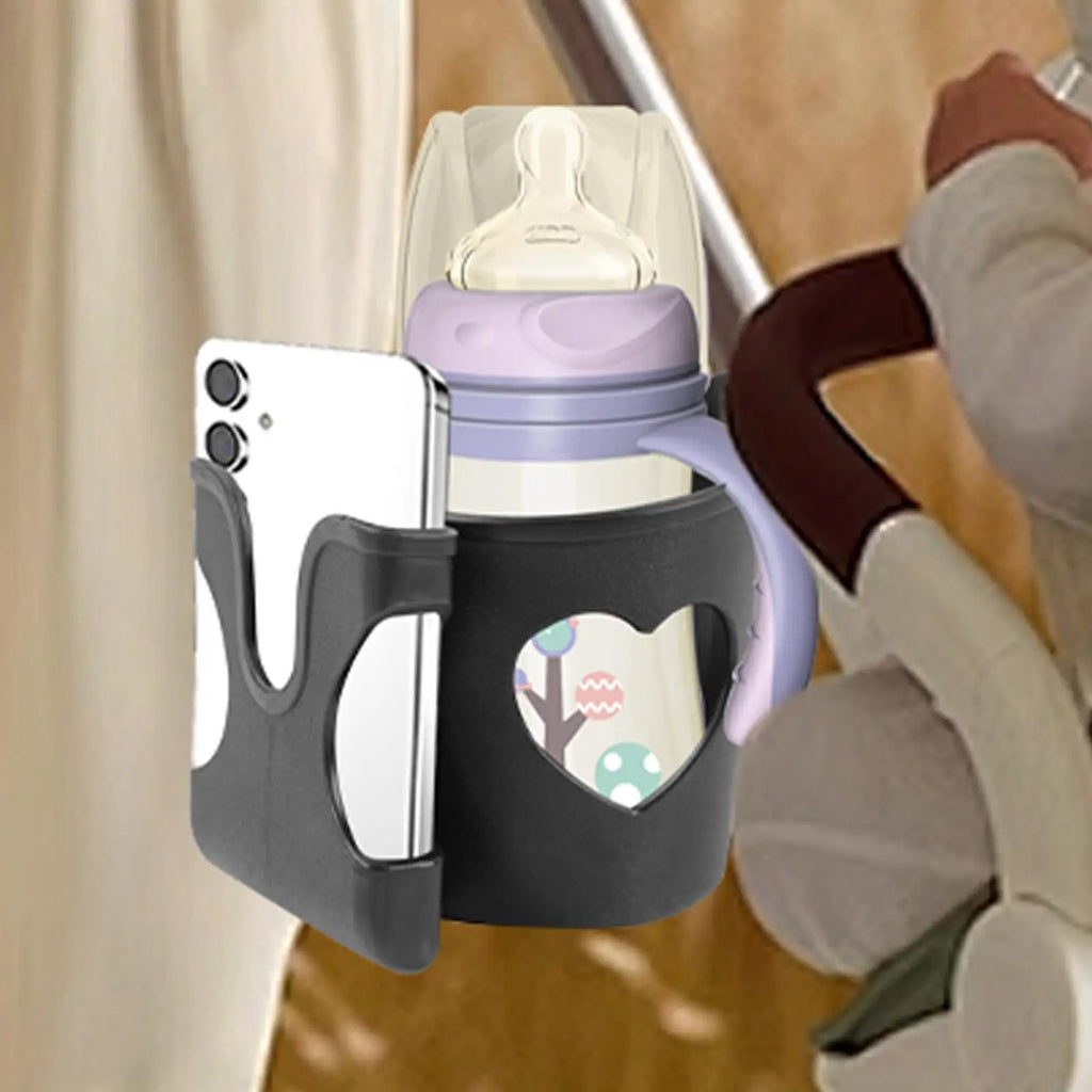 Universal Stroller Cup Holder – Fits Stroller, Wheelchair & Bike Stroller Cup Holder PLUSH