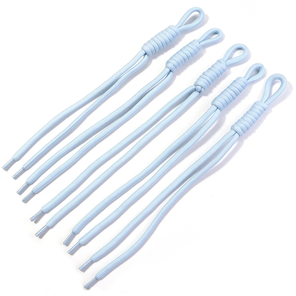 5pcs Braided Nylon Lanyard Keychain Cord – DIY Craft Supplies Braided Lanyard Cord PLUSH Light Blue 24-28cm