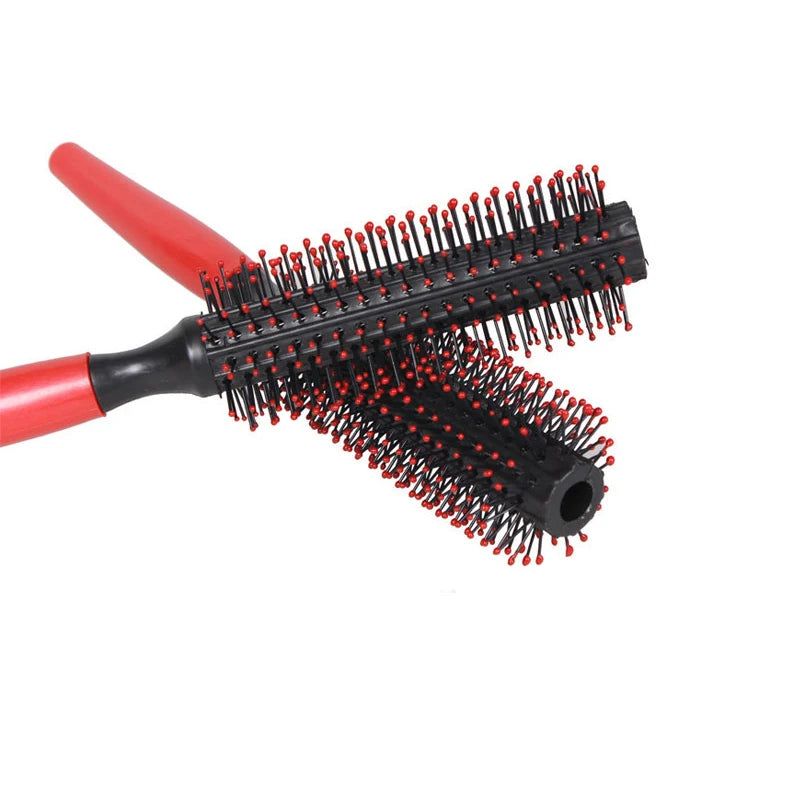 Spiral Round Brush Quiff Roller Curly Hair Comb – Salon Barber Hair Comb Brush PLUSH