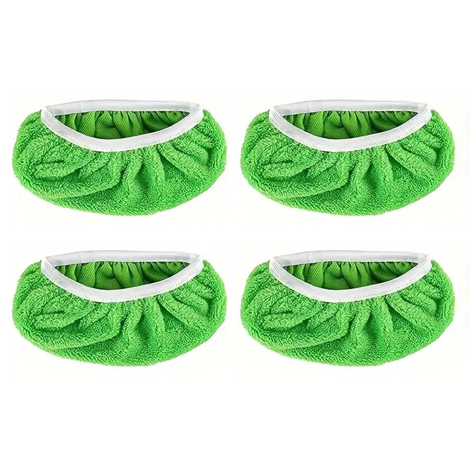 Microfiber Flat Mop Refill Pads – Wet & Dry Floor Cleaning Mop Refill Pads PLUSH 4PCS