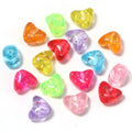 100pcs Colorful Transparent Acrylic Spacer Beads – DIY Jewelry Acrylic Spacer Beads PLUSH heart