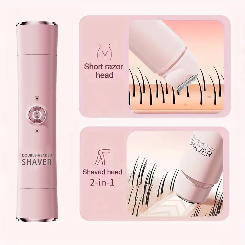 Women's 2-in-1 Electric Shaver & Trimmer – USB Rechargeable Women's Electric Shaver PLUSH