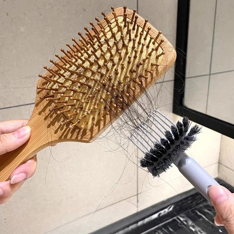 2-in-1 Hair Brush & Comb Cleaning Tool – Dust Remover Hair Brush Cleaner PLUSH