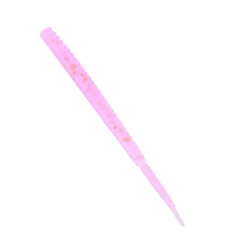 Silicone Screw Worm Soft Fishing Lures 20pcs – Slow Sink Bait Soft Fishing Lures PLUSH Pink 6CM