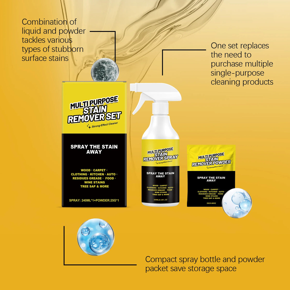 Mold & Mildew Stain Remover Spray – Tile, Glass & Bathroom Mold & Mildew Cleaner PLUSH