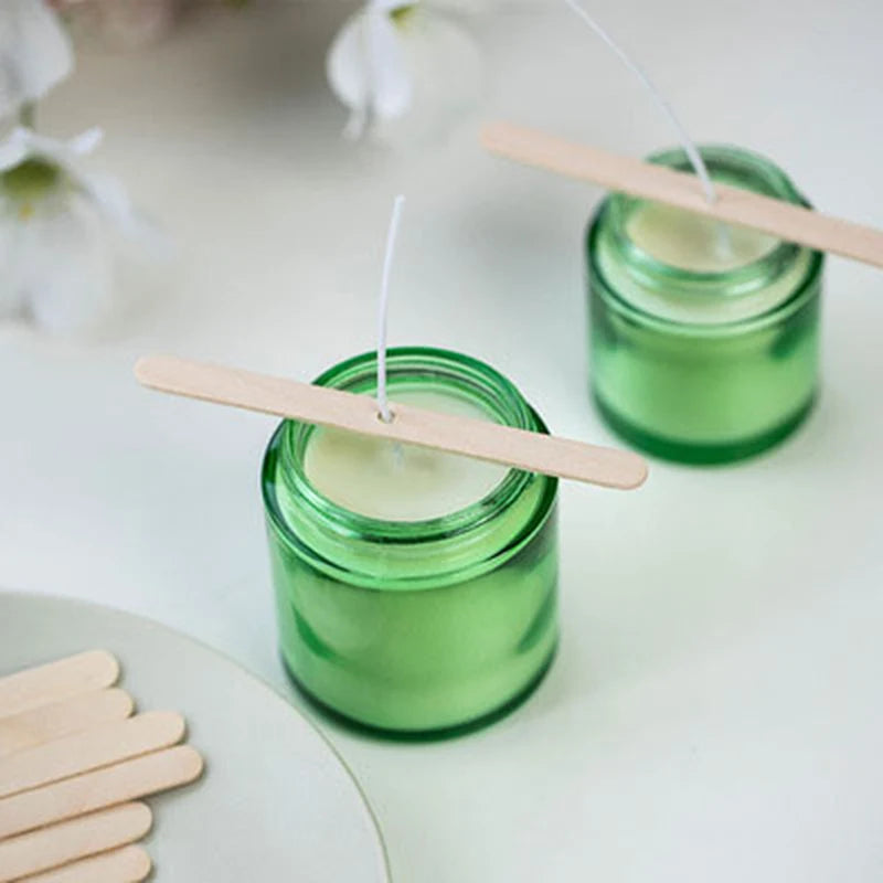 50pcs Wooden Candle Wick Holders – Centering Bars for Candle Making Candle Making Tool PLUSH
