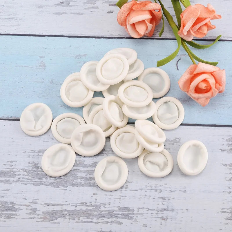 Disposable Latex Finger Cots 50/100/300pcs – Anti-Slip Powder Free Disposable Finger Cots PLUSH