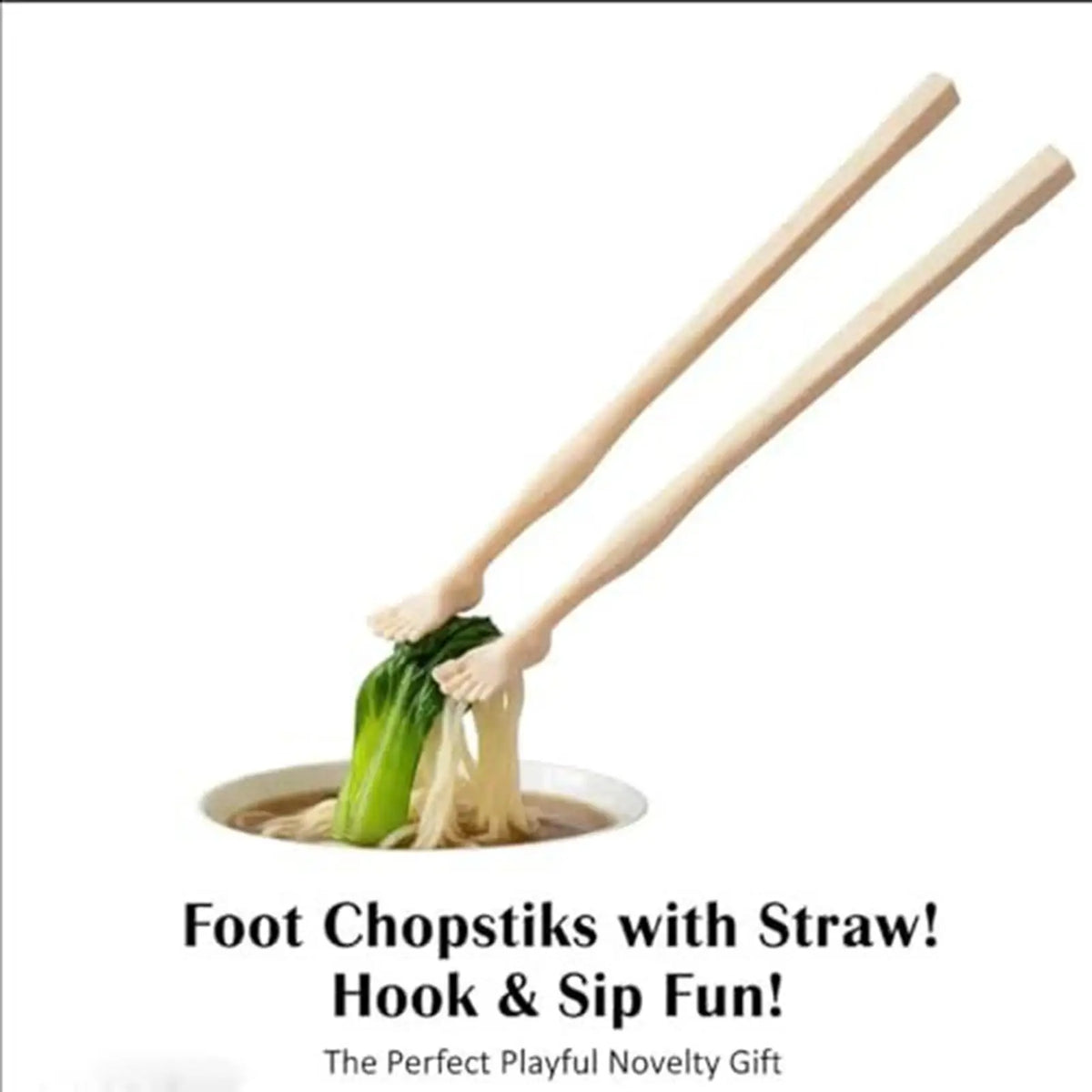 Foot-Shaped Funny Reusable Chopsticks | Novelty Kitchen Gift Novelty Chopsticks PLUSH