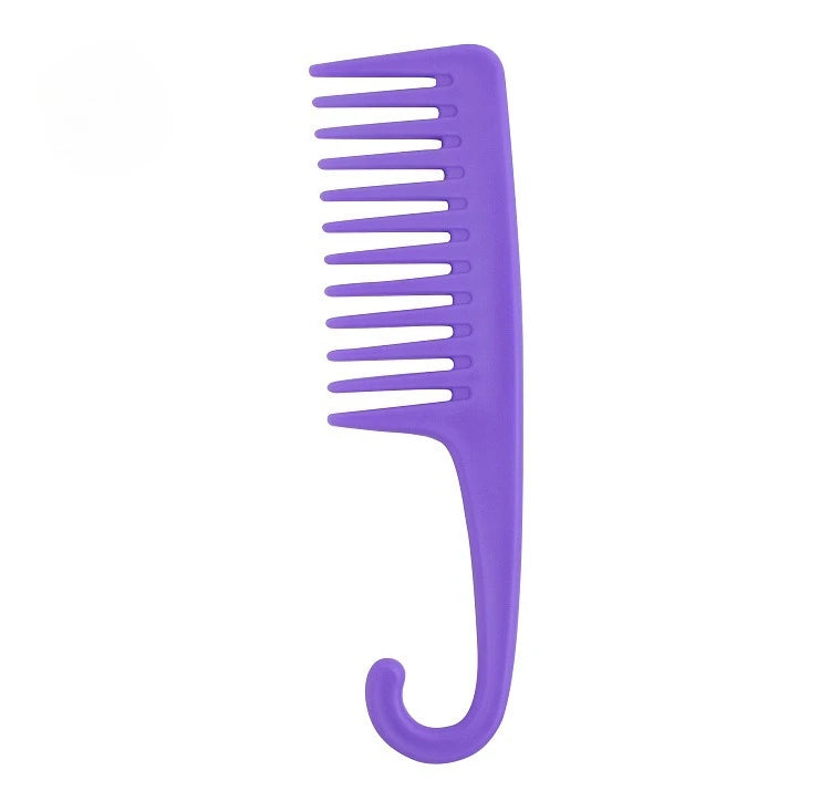 Anti-Static Wide Bending Comb for Wigs & Hair Styling Hair Styling Comb PLUSH purple