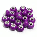 20pcs 14mm Colorful Large Hole Resin Spacer Beads – DIY Jewelry Resin Spacer Beads PLUSH Deep Purple
