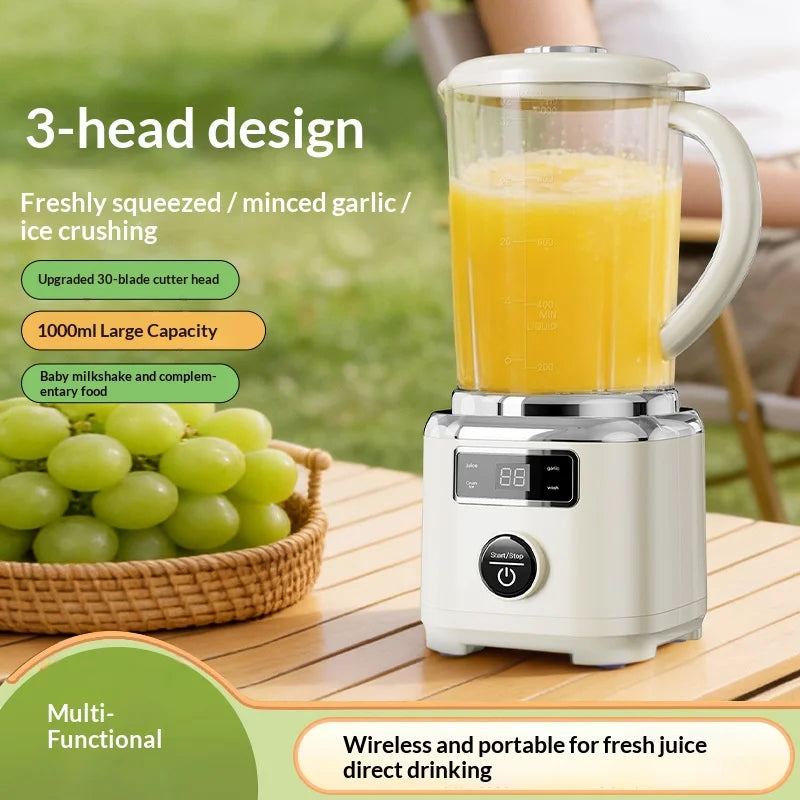 USB Rechargeable Portable Blender 500–1000ml | Easy Clean Portable Blender PLUSH