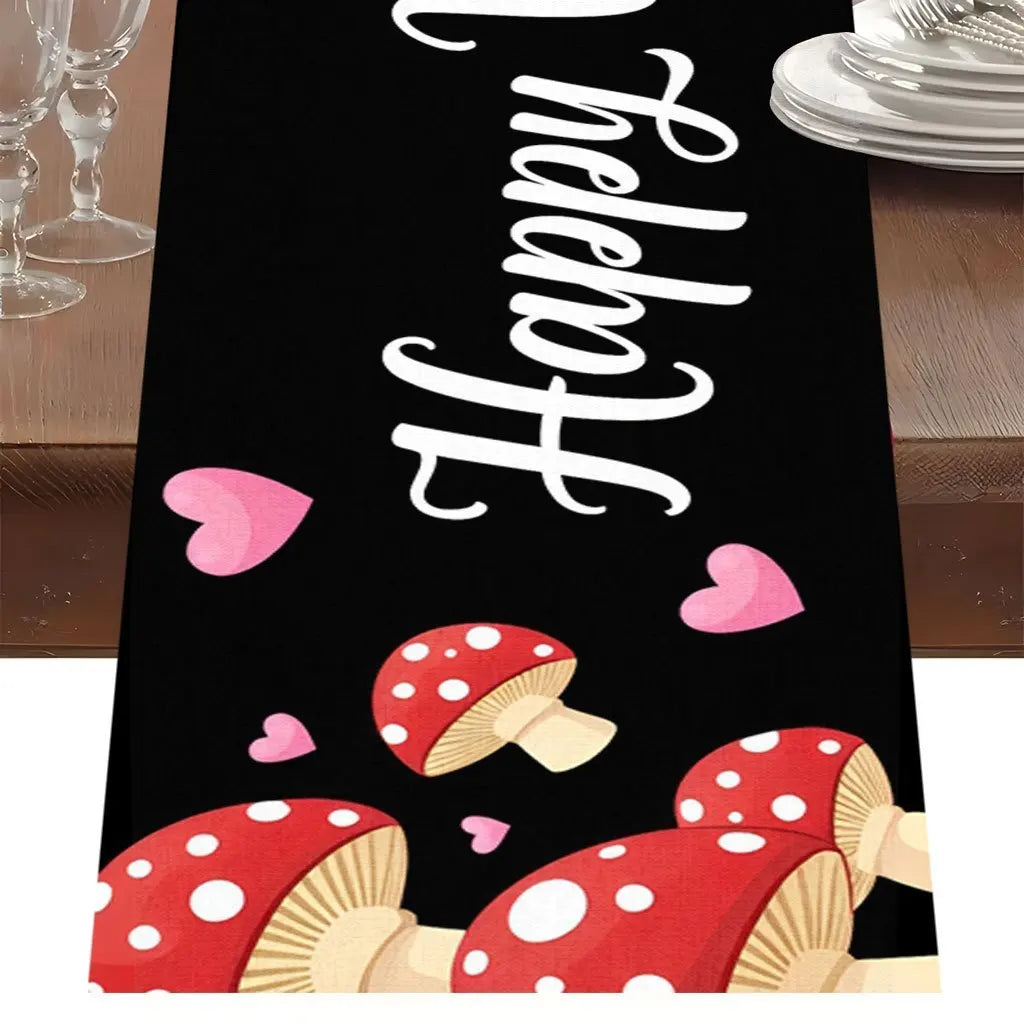 Valentine's Day Table Runner – Polyester Home Décor Fabric Table Runner PLUSH A 33X275Cm