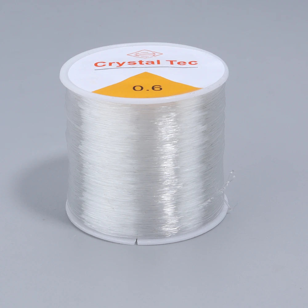 Elastic Crystal Beading Cord 0.4–1mm | DIY Jewelry Making Beading Cord PLUSH 0.6mm x 50m
