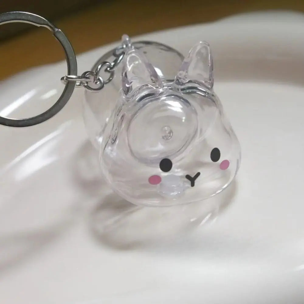 Transparent Pet Hair Storage Keychain – Cute Keepsake Container Pet Keepsake Keychain PLUSH
