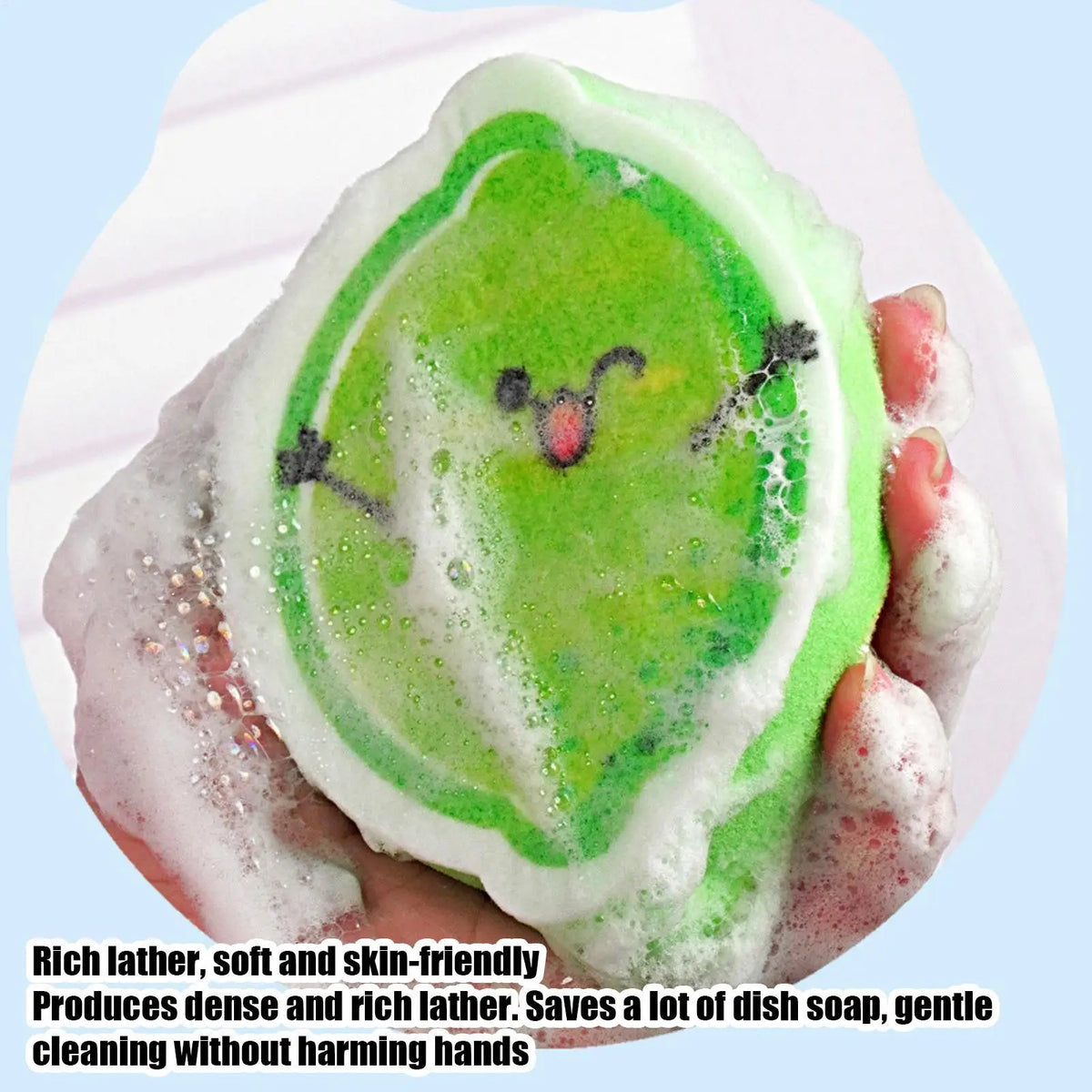 Kitchen Scrubbing Sponge – Eco-Friendly Dish Scouring Pad Kitchen Scrubbing Sponge PLUSH