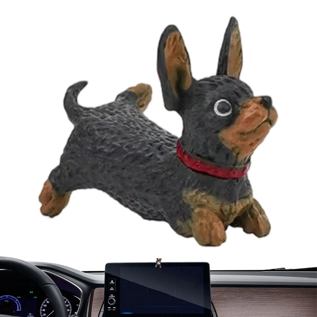 Cute Dog Dashboard Ornament | Car Interior Decor Figure Car Dashboard Ornament PLUSH