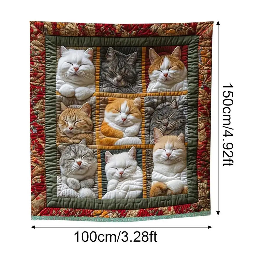 Cat Lover's Plush Fleece Throw Blanket – Soft & Cozy Plush Throw Blanket PLUSH M