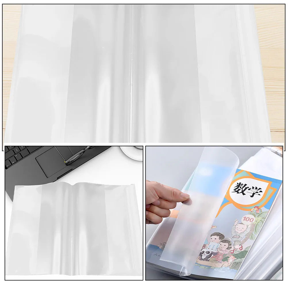 20pcs Clear Plastic Book Cover Protectors – Hardcover Sleeves Book Cover Protectors PLUSH