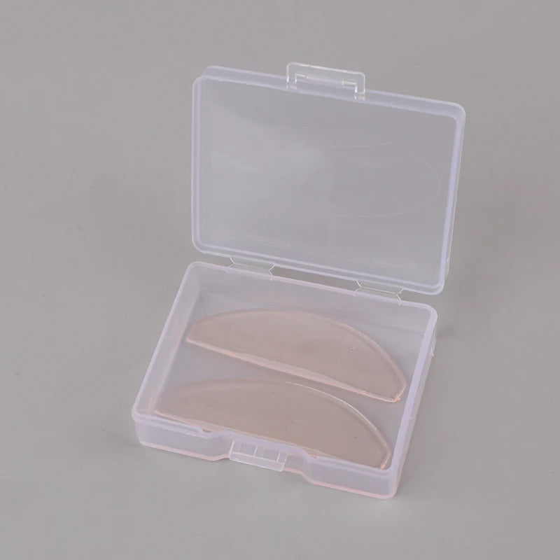 Silicone Eyelash Perm Pads – Lash Lifting Shield Rods 1 Pair Lash Lifting Pads PLUSH Orange