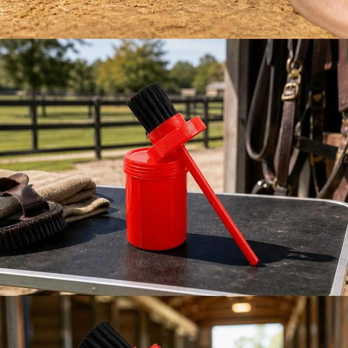 Hoof Oil Brush Applicator Set – 3-Pack Horse Grooming Tool Horse Grooming Tool PLUSH