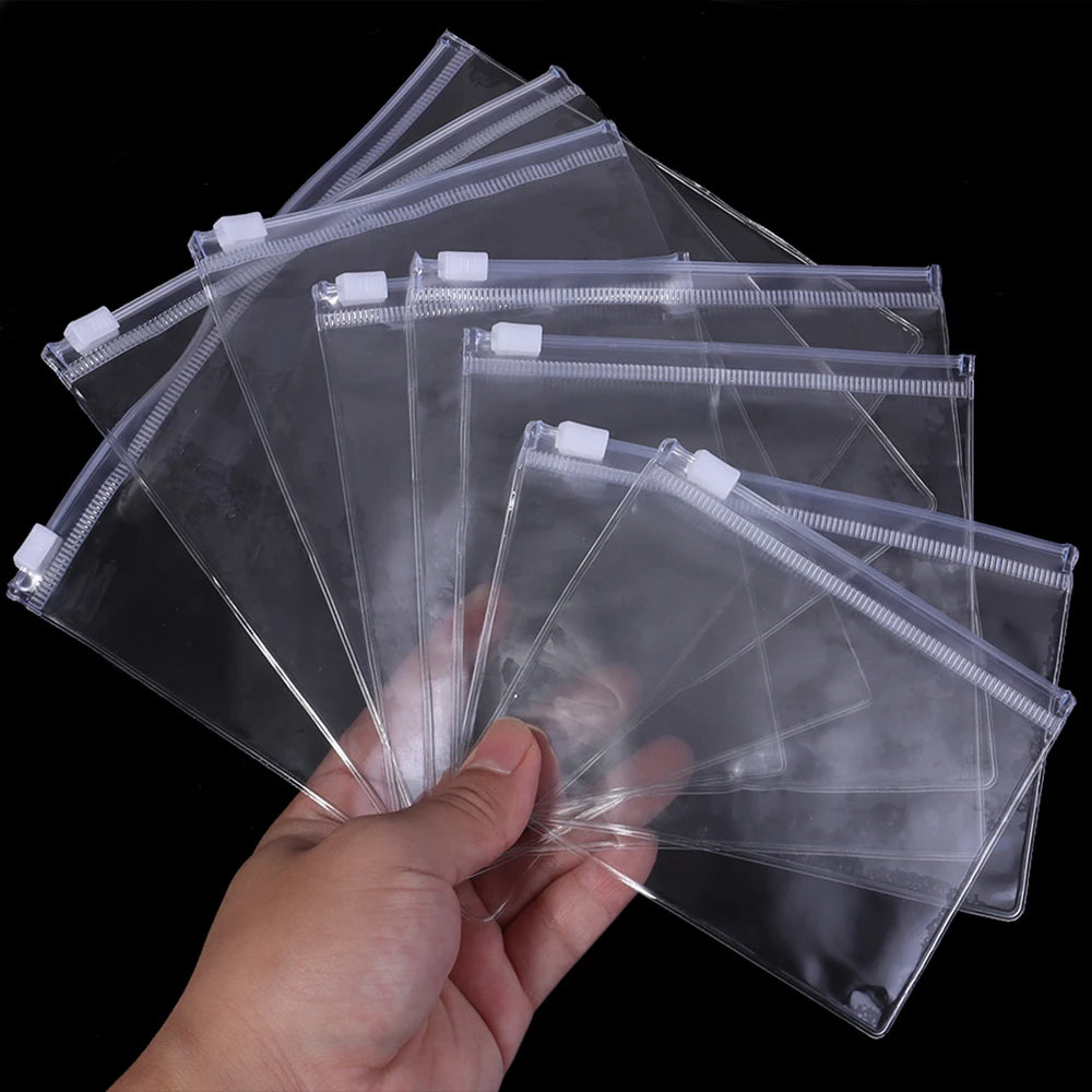 10pcs Clear PVC Zip-Lock Bags – Jewelry & Bead Storage Pouches Jewelry Storage Pouches PLUSH