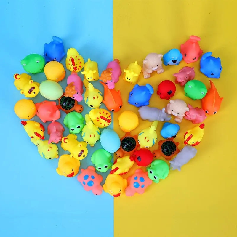 13pcs Baby Bath Toys – Cute Animal Squeeze Float Water Toys Baby Bath Toys PLUSH