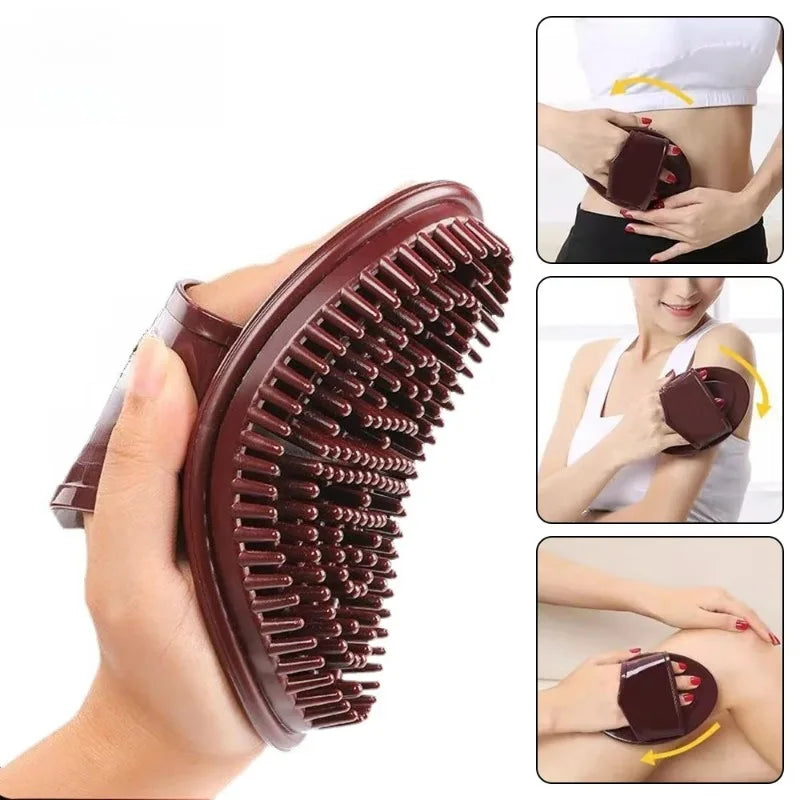 Silicone Meridian Body Massage Scraping Brush – Slimming Tool Body Massage Tool PLUSH