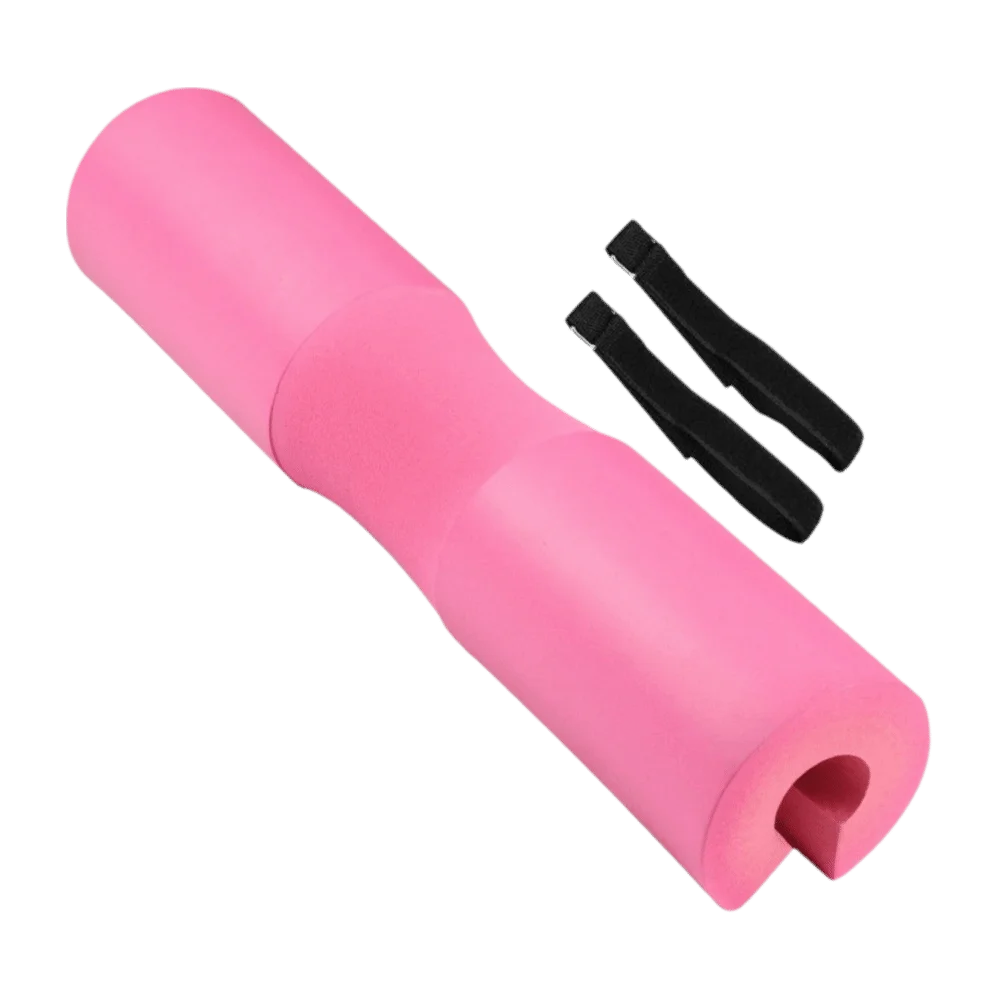 Foam Barbell Pad – Shoulder & Hip Thrust Bar Cushion Barbell Foam Pad PLUSH Pink