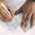 Stainless Steel Cork Back Metal Ruler 15cm/6in Dual Scale Metal Ruler PLUSH Default Title