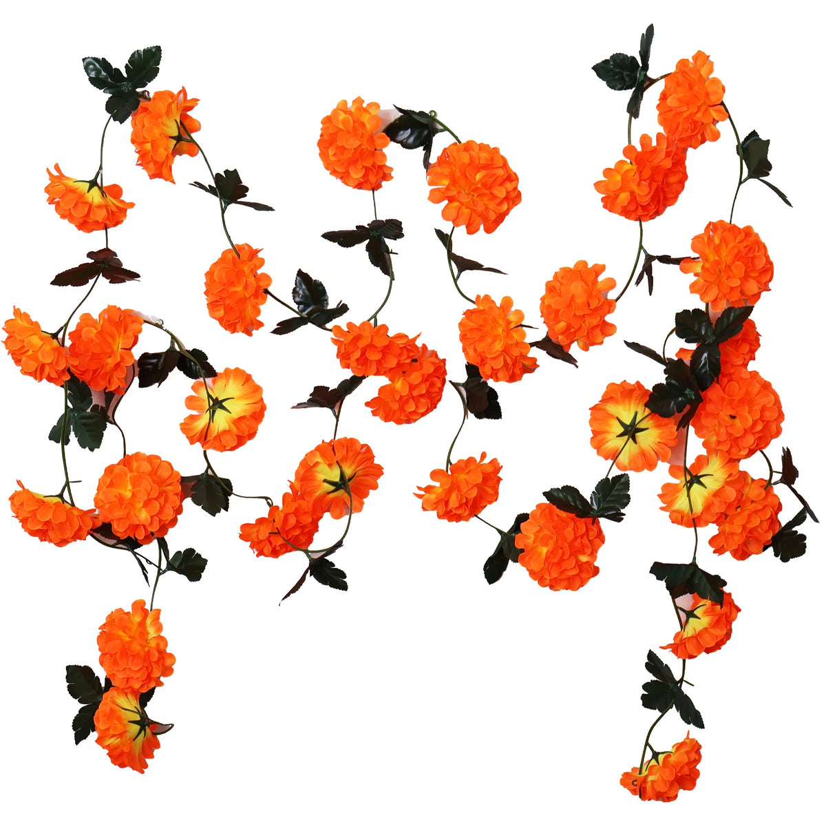 Marigold Artificial Flower Garland – Day of the Dead Wall Decor Artificial Flower Garland PLUSH