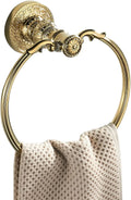 Wall Mounted Towel Ring – Black, Antique Bronze & Gold Bathroom Towel Ring PLUSH Gold