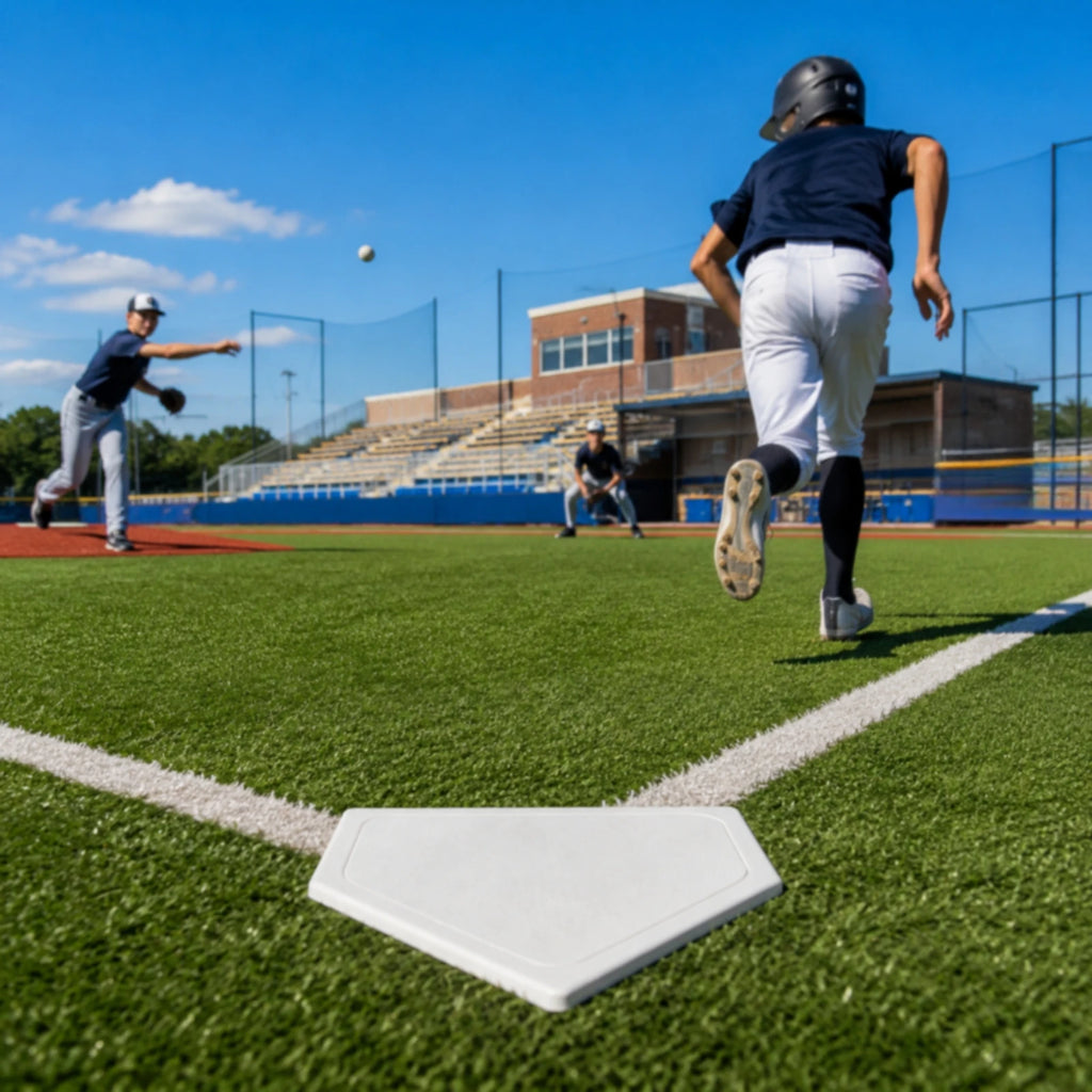 Heavy-Duty Rubber Baseball & Softball Throw-Down Base Plate Baseball Base Plate PLUSH