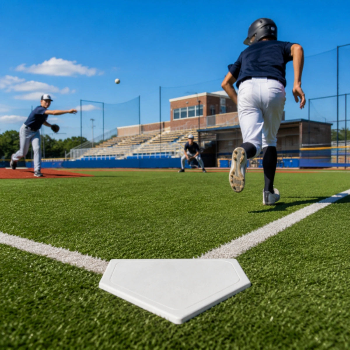 Heavy-Duty Rubber Baseball & Softball Throw-Down Base Plate Baseball Base Plate PLUSH