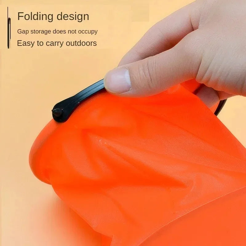 Folding Fishing Bucket – Portable PVC Bait & Live Fish Bucket Folding Fishing Bucket PLUSH