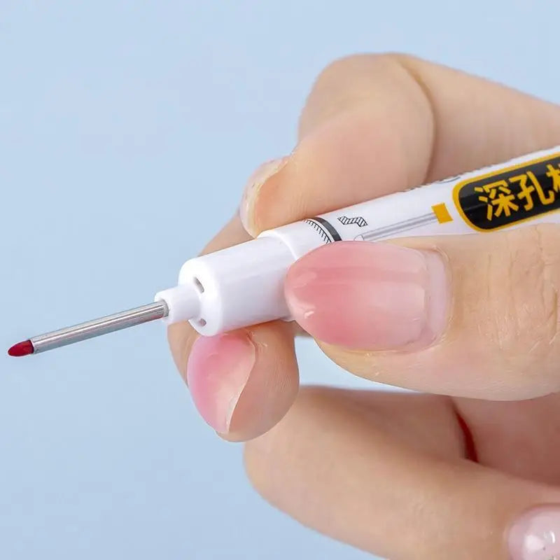 Deep Hole Marker Pens – Waterproof Long Nib Construction Pen Deep Hole Marker PLUSH