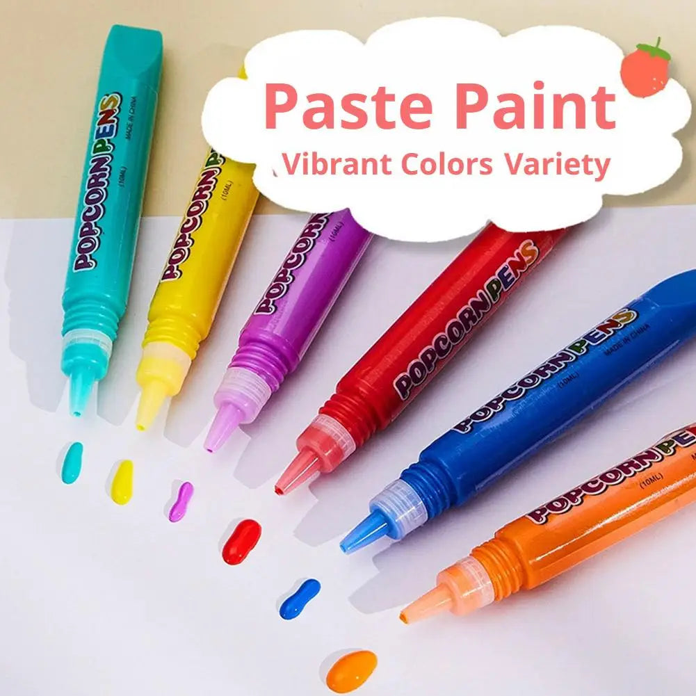 Puffy 3D Drawing Pens for Kids – DIY Popcorn Art Craft Set Kids Craft Drawing Pen PLUSH
