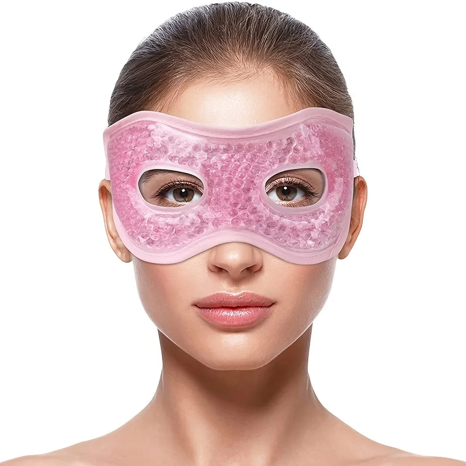 Reusable Hot Cold Gel Eye Mask – Cooling & Warming Compress Gel Eye Mask PLUSH