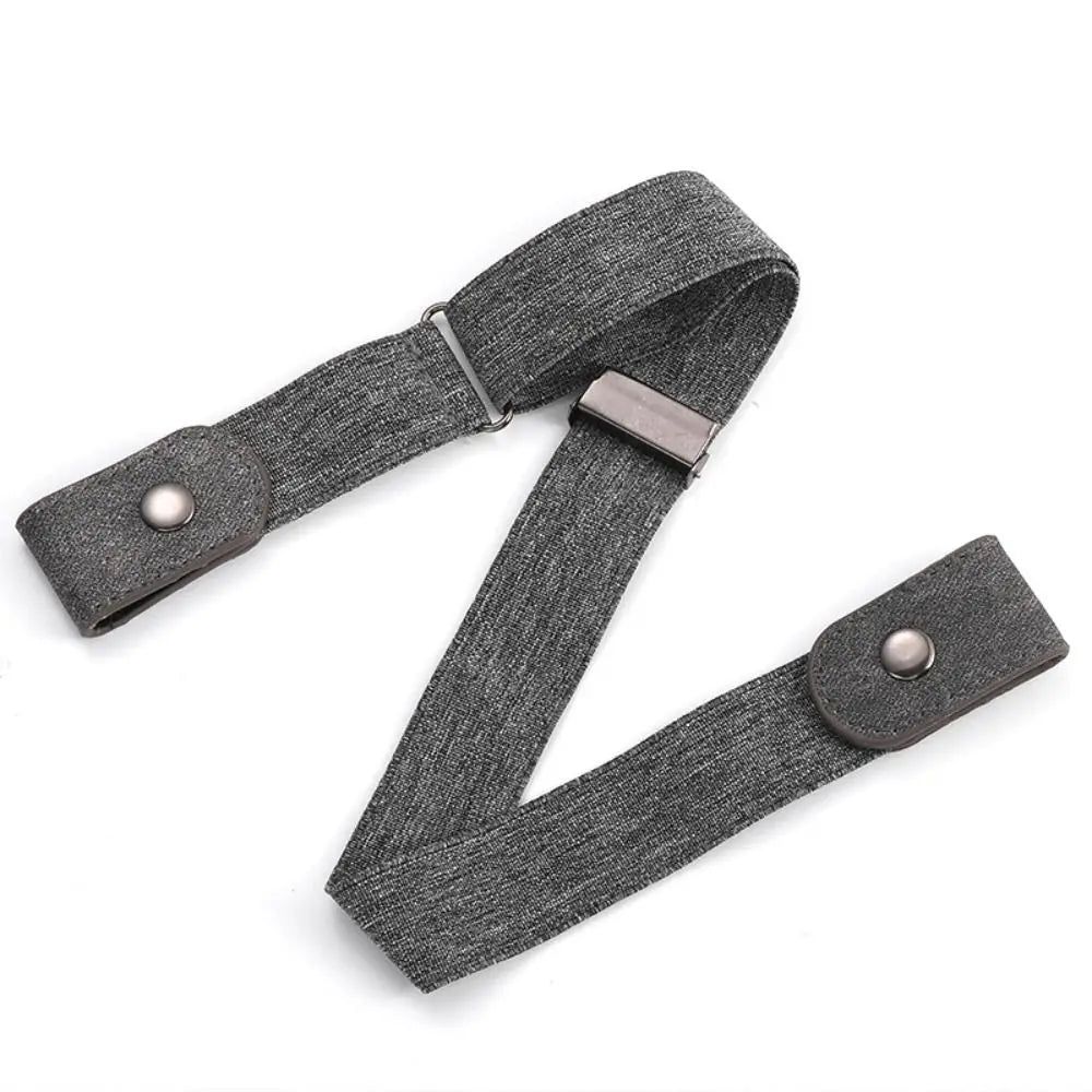 Women's Buckle-Free Elastic Invisible Belt – No-Hole Design Elastic Fashion Belt PLUSH grey