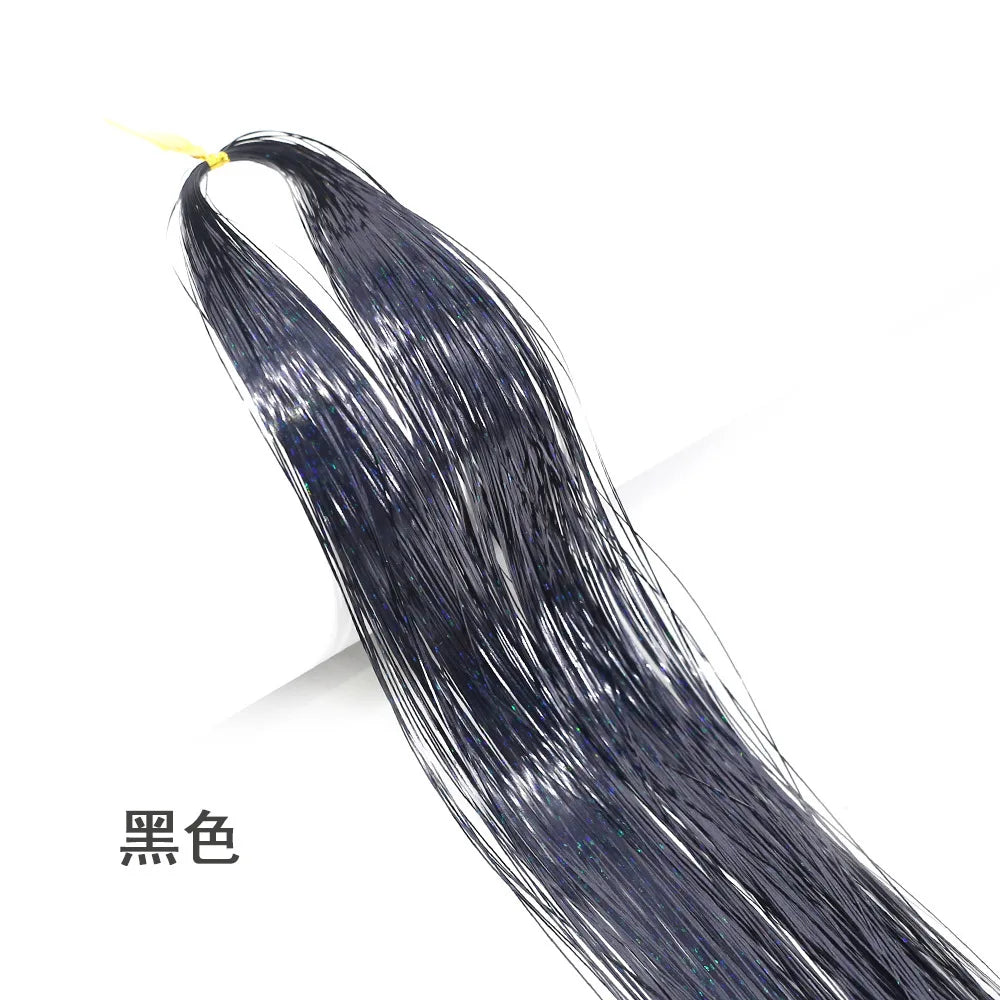 Hair Tinsel Kit – Glitter Rainbow Sparkle Extensions 94cm Hair Tinsel Extensions PLUSH 17