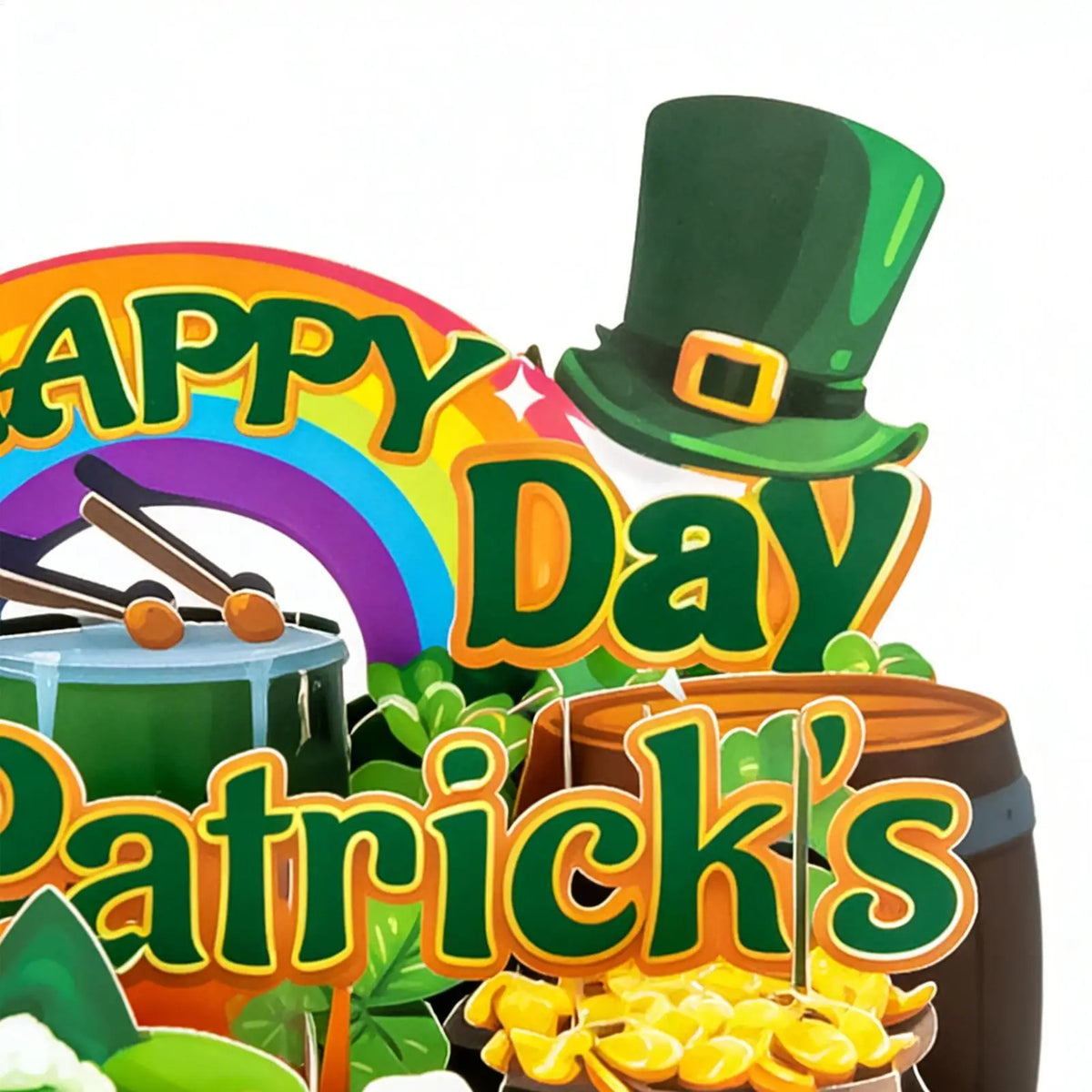 St. Patrick's Day 3D Pop-Up Greeting Card | Shamrock Pop-Up Greeting Card PLUSH