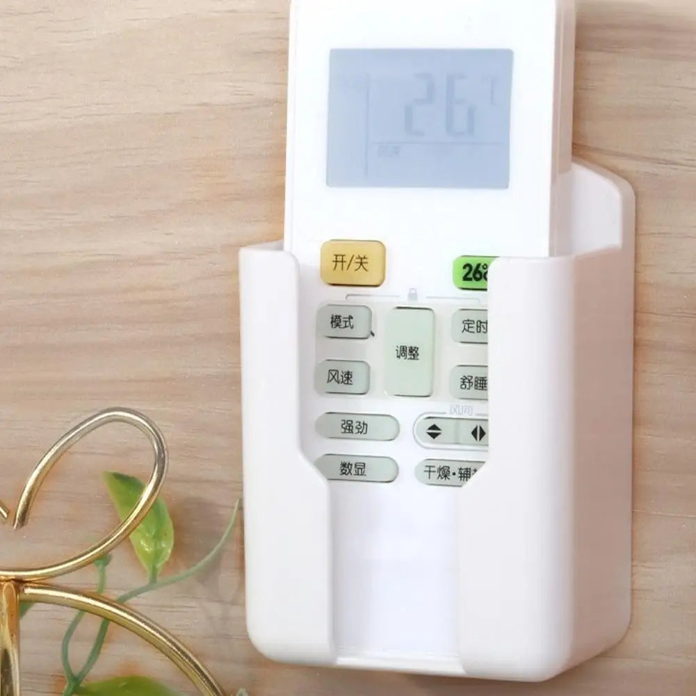 Wall Mount Adhesive Remote Control Holder – No Drill Organizer Wall Storage Holder PLUSH