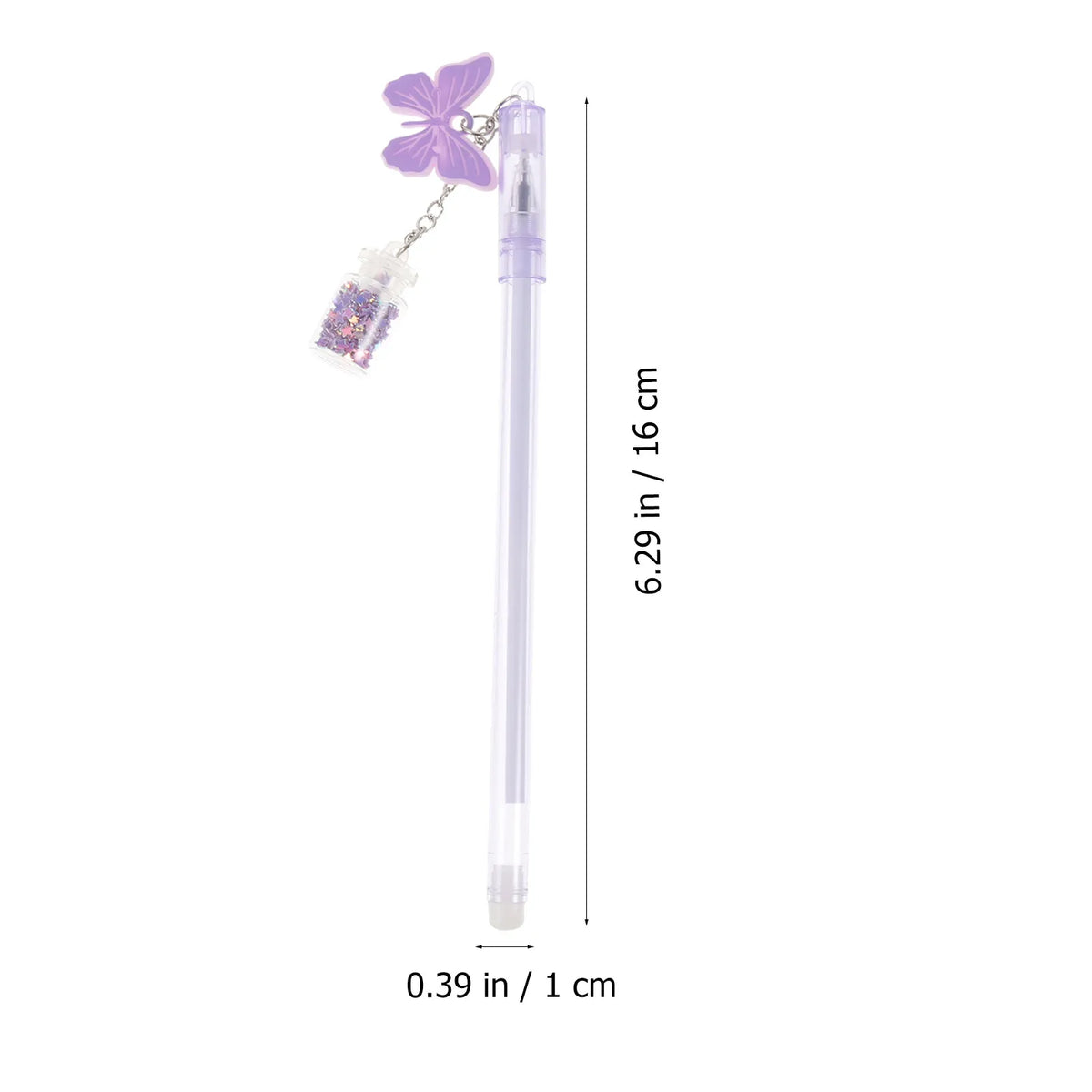 15pcs Butterfly Pendant Gel Pens | Kawaii Cute Writing Set Kawaii Gel Pens PLUSH